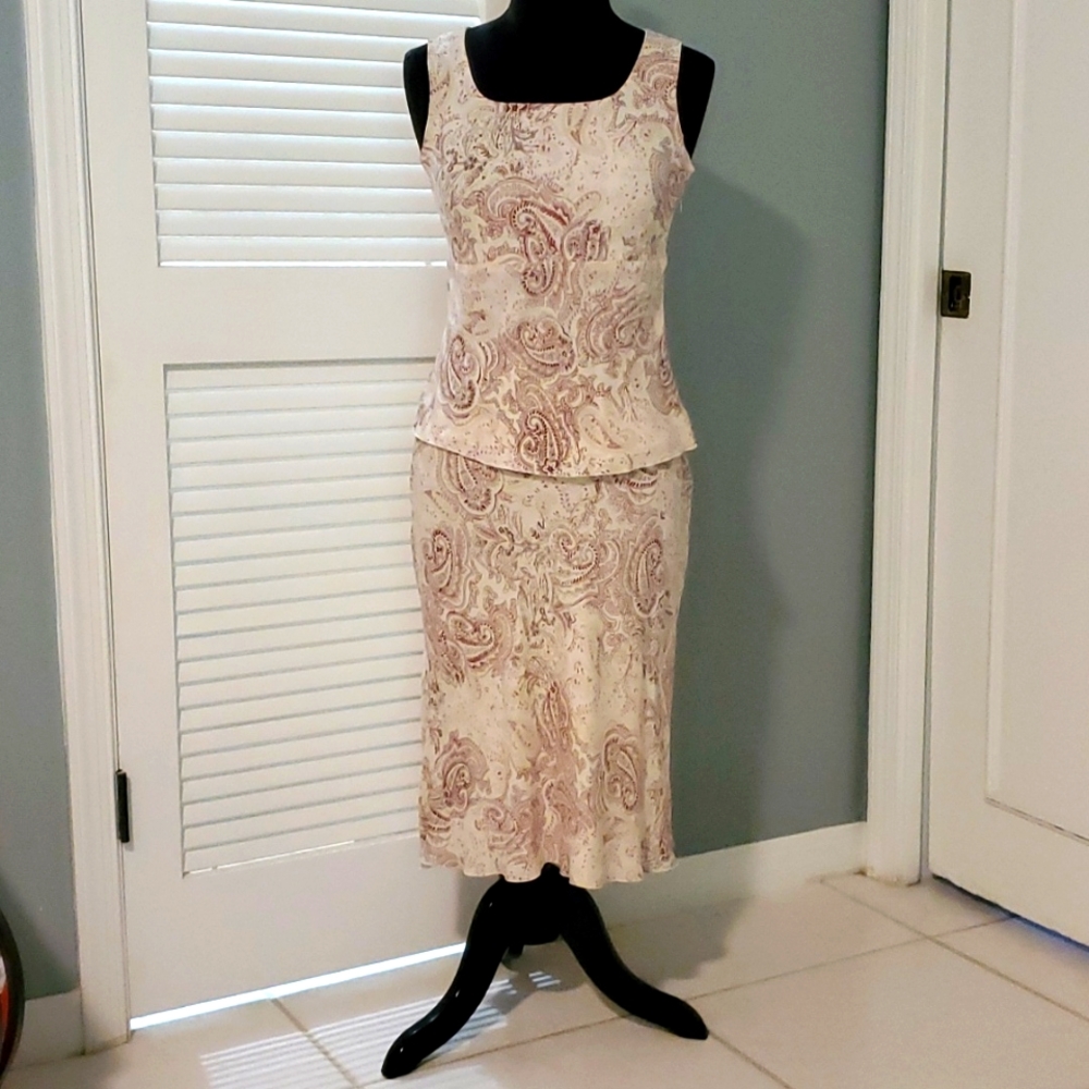 Top and skirt